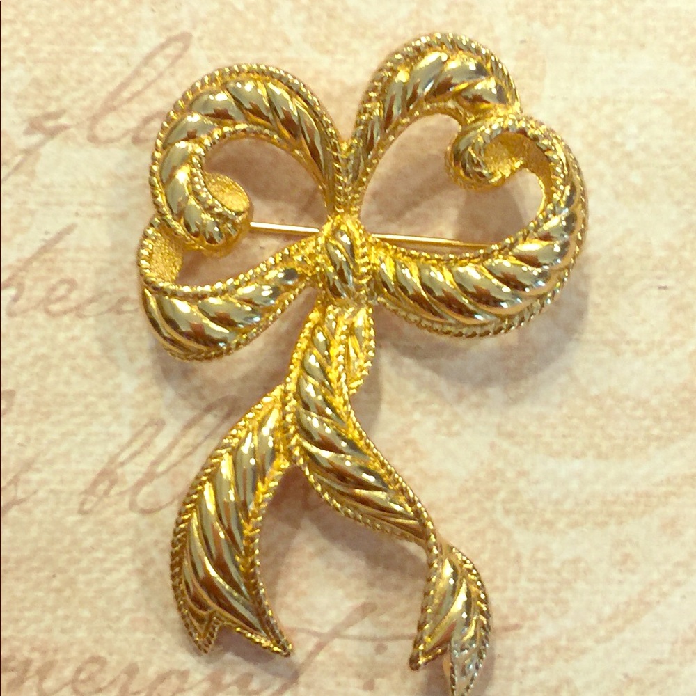 Vintage Christian Dior Bow Brooch